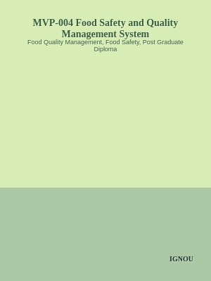 MVP-004 Food Safety and Quality Management System